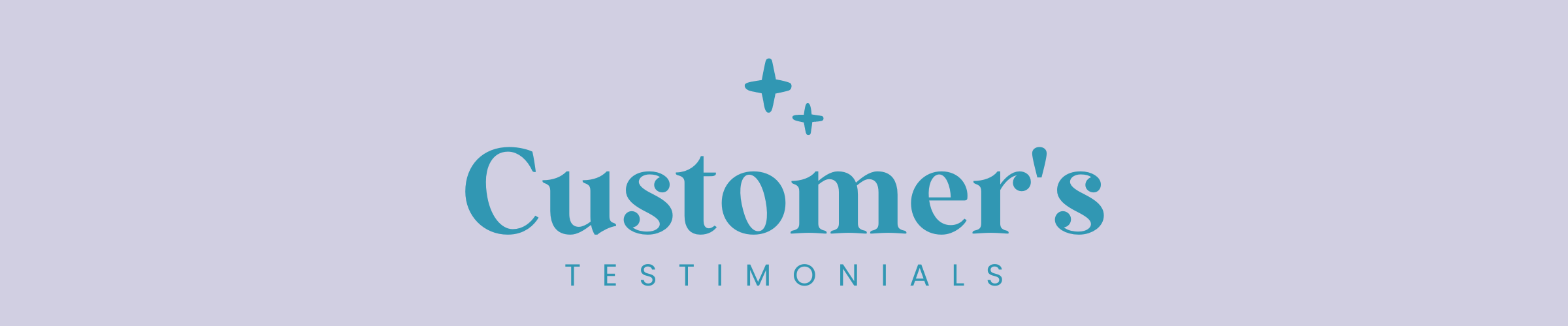 Customer's testimonials banner