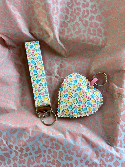 Liberty Tiny Tulips- Keys & Wristlet Set