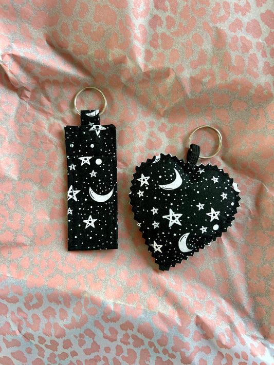 Black Starry Night- Pocket & Keys Duo