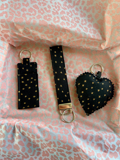 Black and Gold Starry Night- The Full Matchy Set