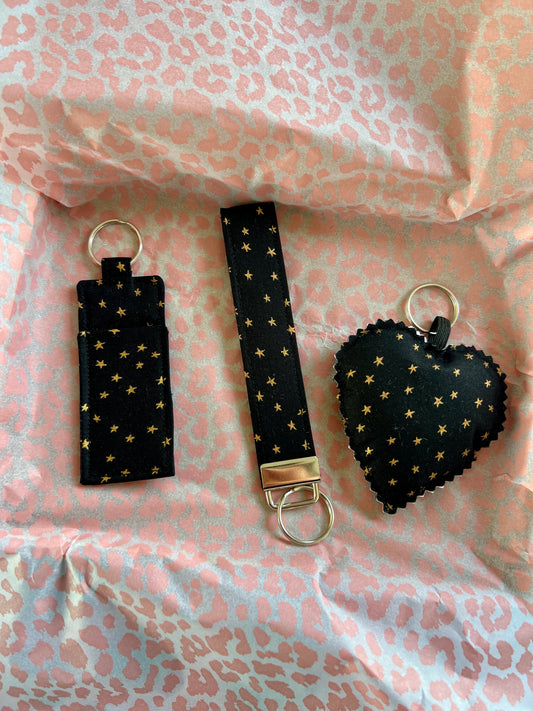 Black and Gold Starry Night- The Full Matchy Set