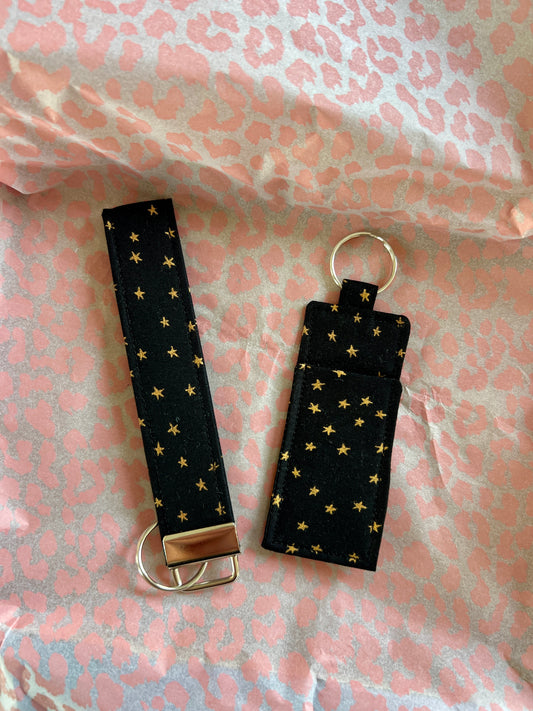 Black and Gold Starry- Handbag Top-Up Set