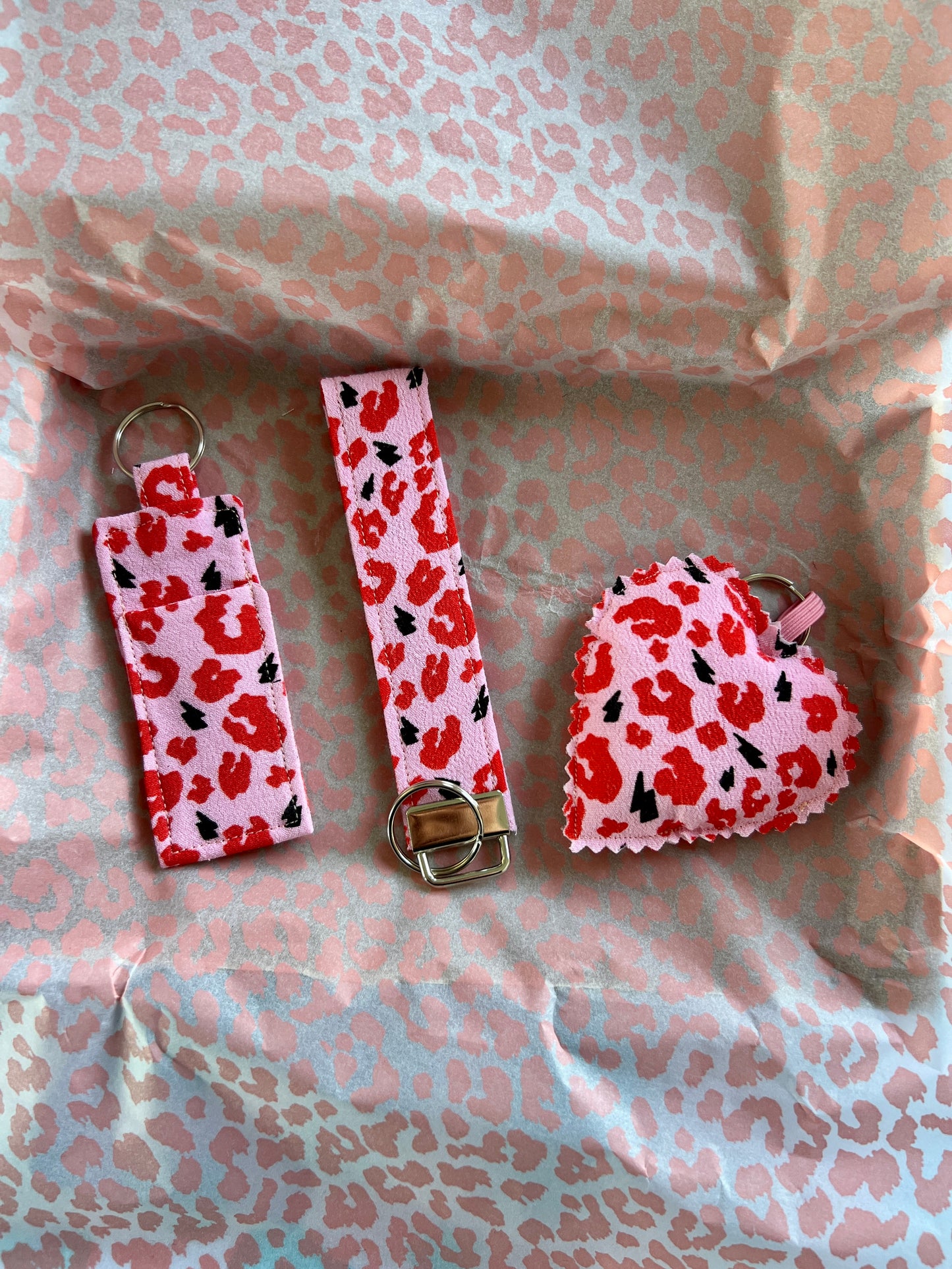 Pink and Red Leopard Print- The Full Matchy Set