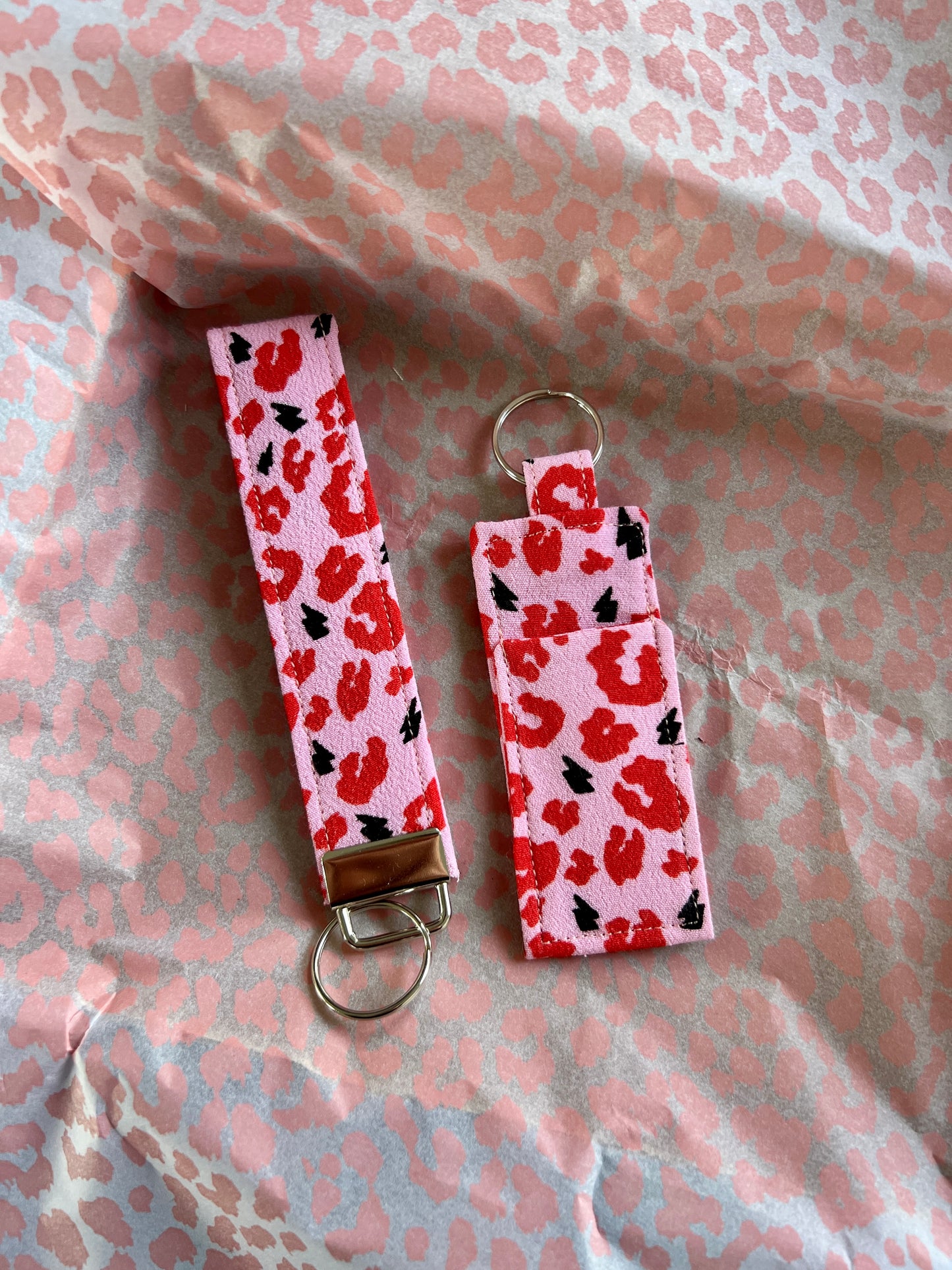 Pink and Red Leopard Print- Handbag Top-Up Set
