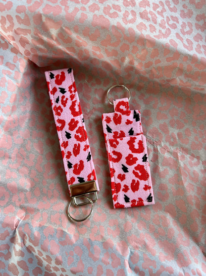 Pink and Red Leopard Print- Handbag Top-Up Set
