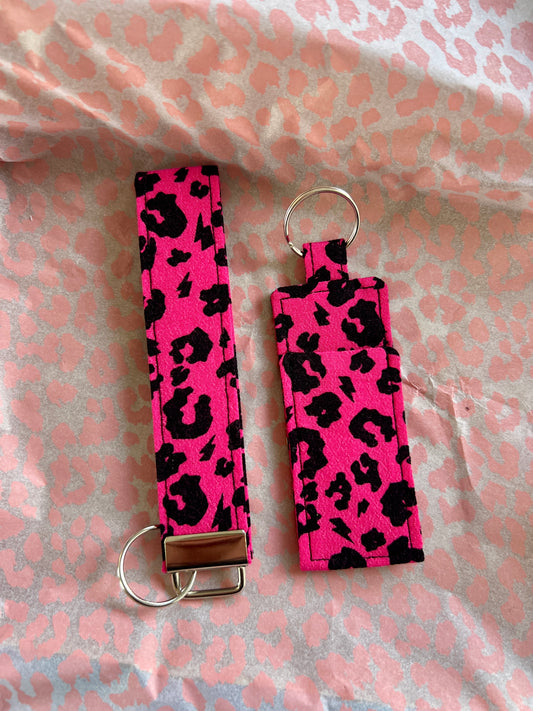 Raspberry Pink Leopard Print- Handbag Top-Up Set
