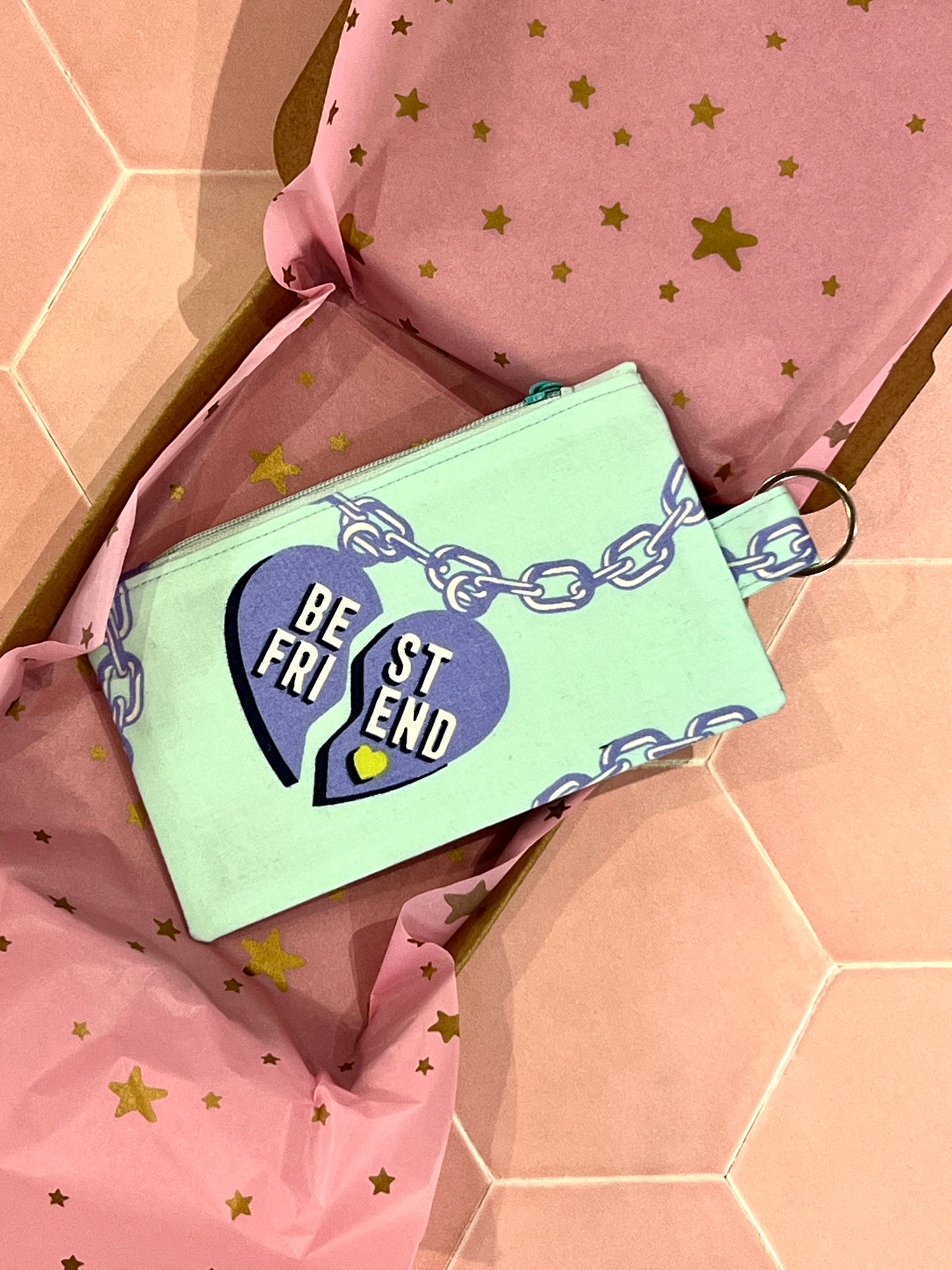 Sew Much Love Mint Best Friends Coin Purse