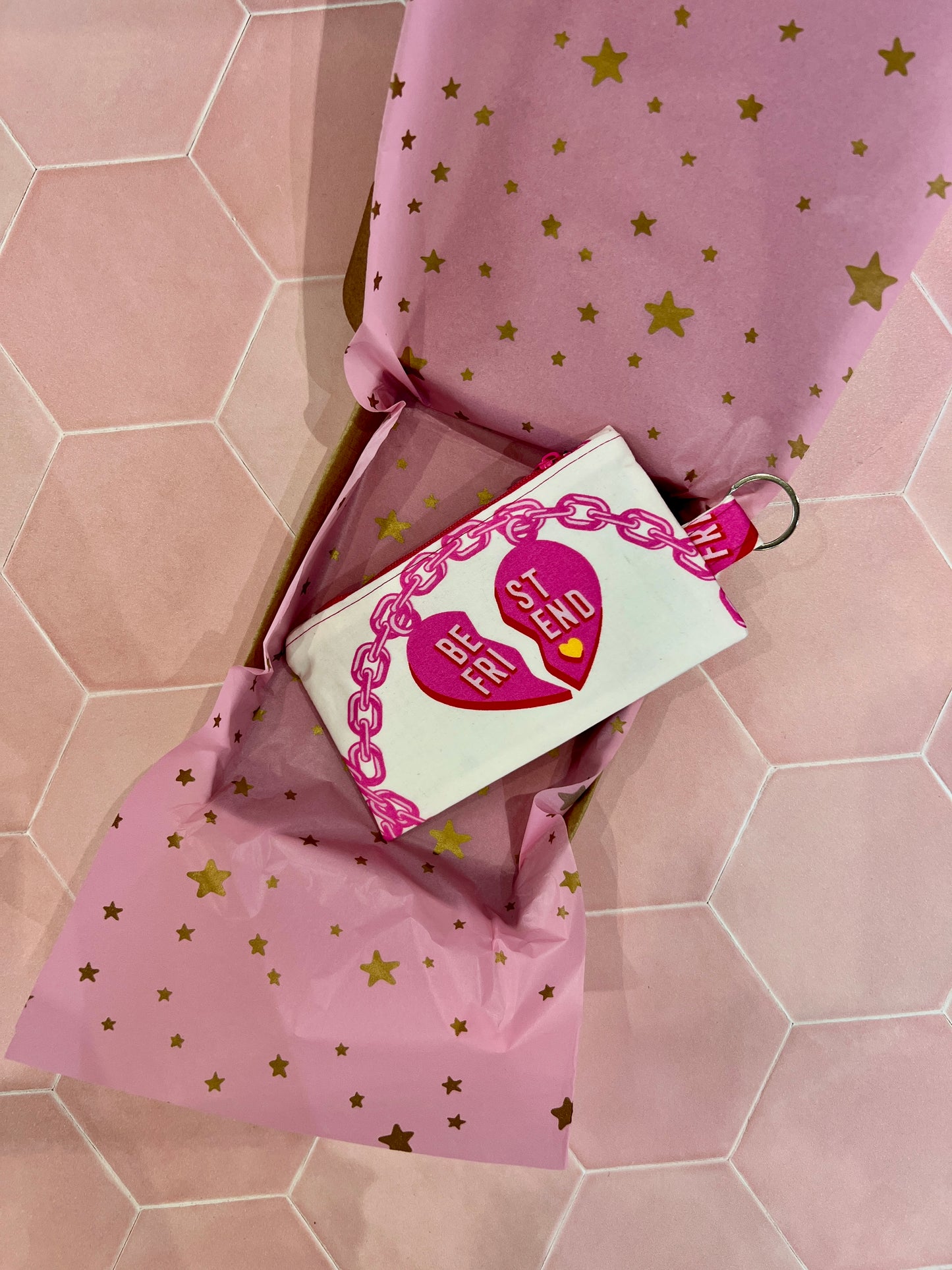 Pink Best Friends Coin Purse