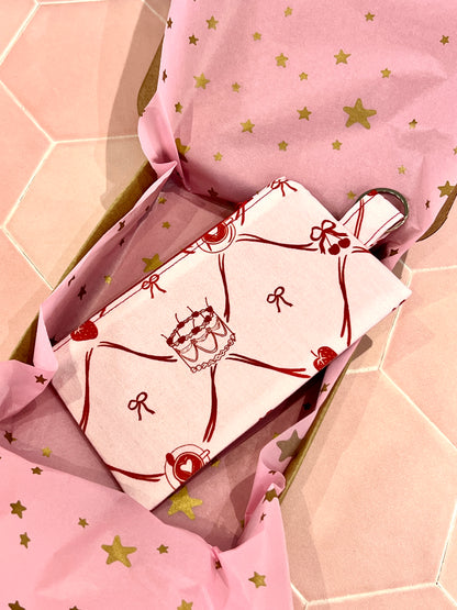 Sew Much Love Cake and Bow Coin Purse in packaging