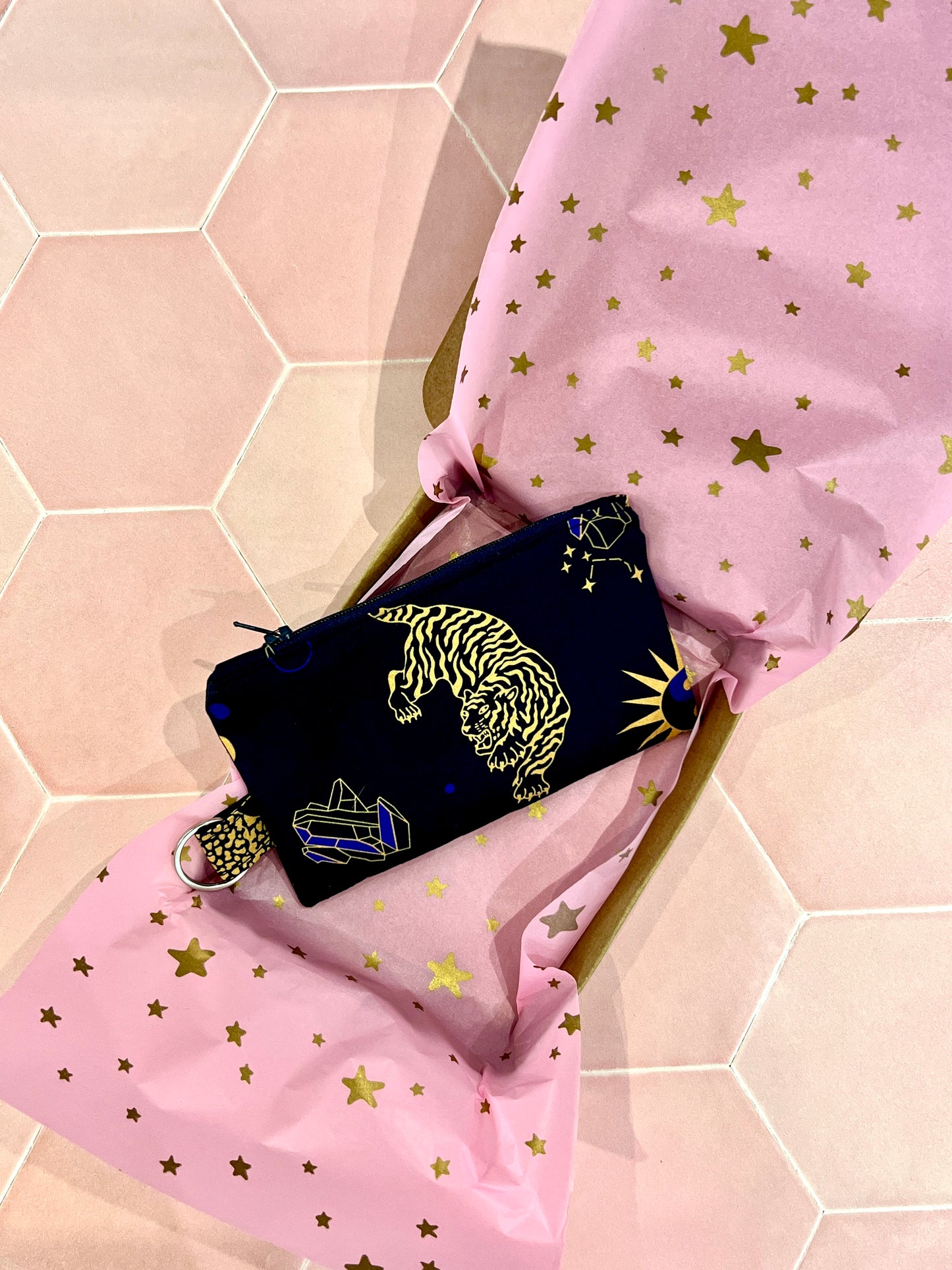 Sew Much Love Celestial Cats Coin Purse in packaging