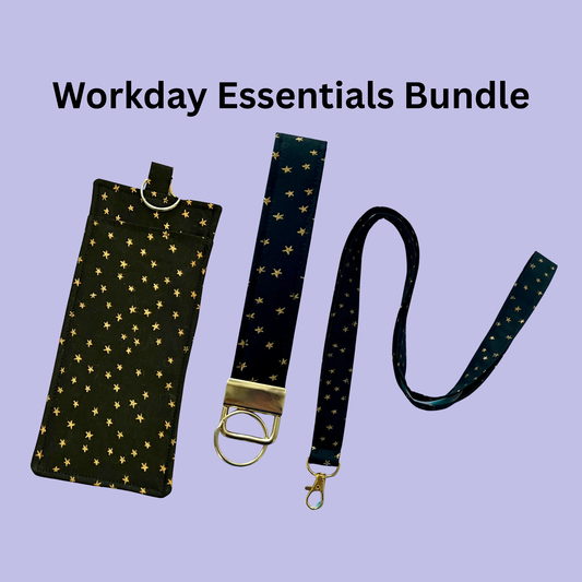 Black and Gold Starry Workday Essentials Bundle