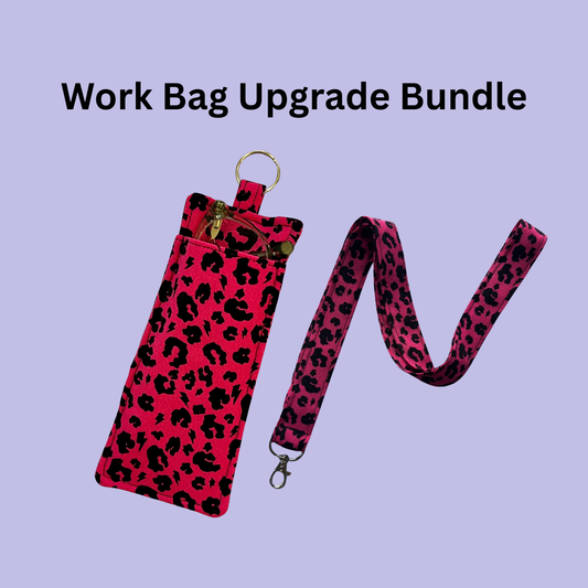 Raspberry Pink Leopard Print Complete Workday Essentials Set